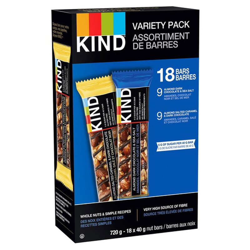 KIND Variety Pack Nut Bars 18 x 40 g能量棒