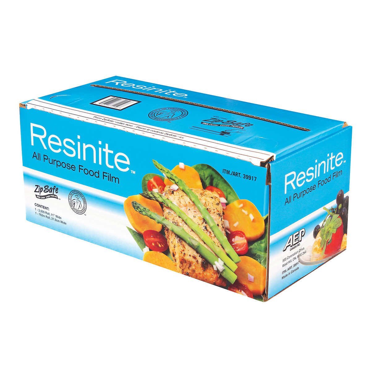 Resinite Commercial All-purpose Plastic Food Wrap 保鲜膜 带截断器 易撕拉