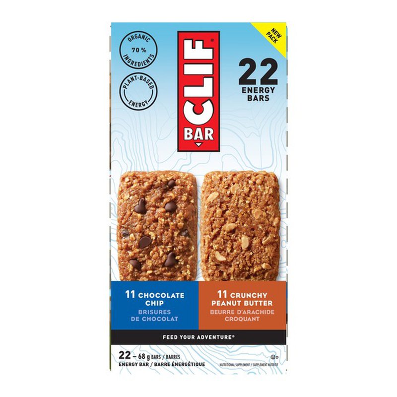 CLIF Bar Energy Bar Variety Pack 22 x 68 g 能量棒