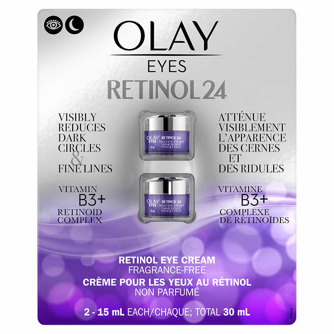 OLAY 玉兰油 Retinol24 眼霜 紫瓶 祛除黑眼圈 淡化眼纹 15ml*2/板