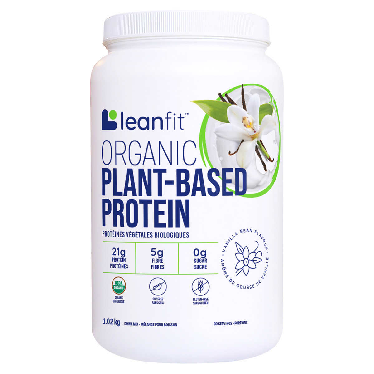 LEANFIT 有机蛋白粉 香草味 1.02KG