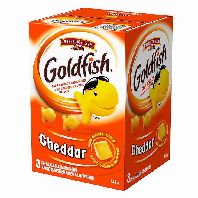 加拿大非凡农庄GOLDFISH奶酪迷你小鱼芝士饼干1.64KG