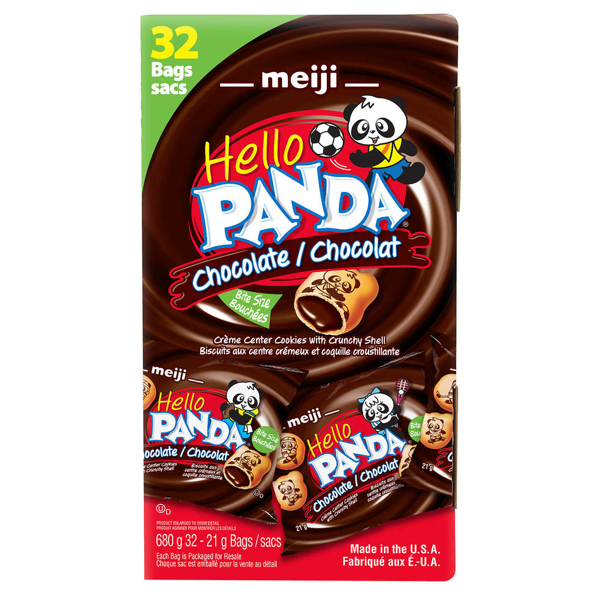 meiji 巧克力小熊饼干680g 美国产