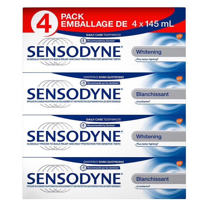 Sensodyne 舒适达 脱敏美白成人牙膏145g*4支