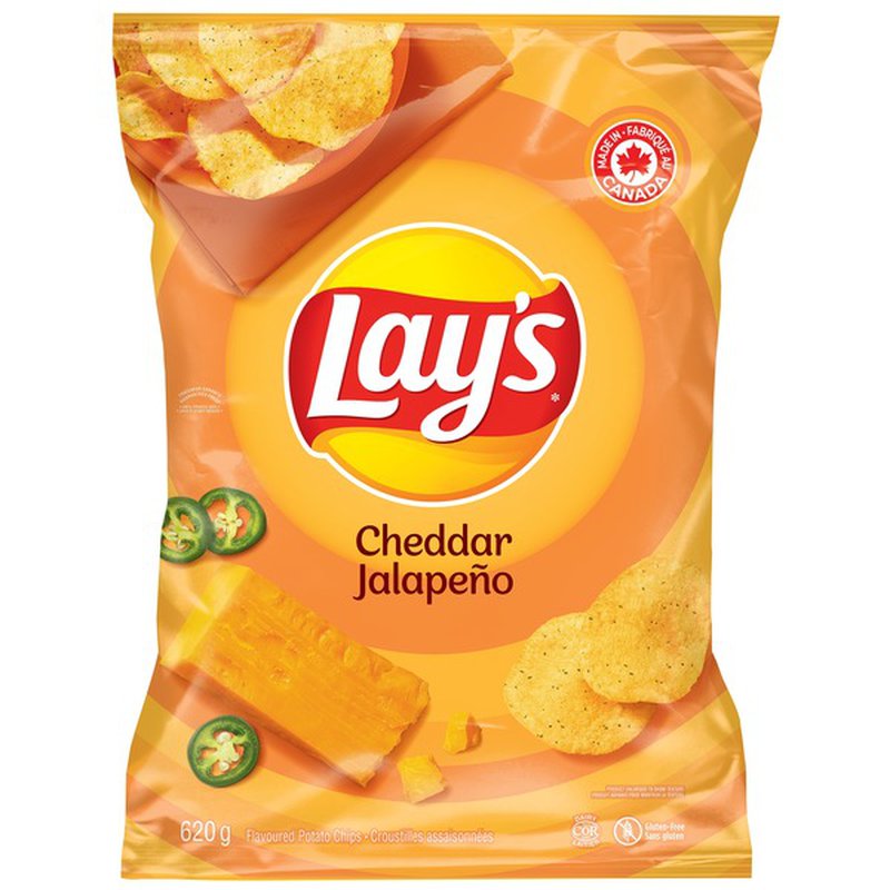 Lay’s Cheddar Jalapeno Chips 620 g 墨西哥辣椒芝士薯片