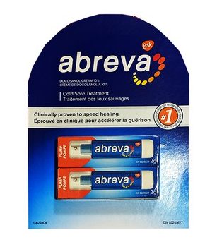 Abreva Cold Sore冷疮霜口疮唇泡愈合膏套装2G*2