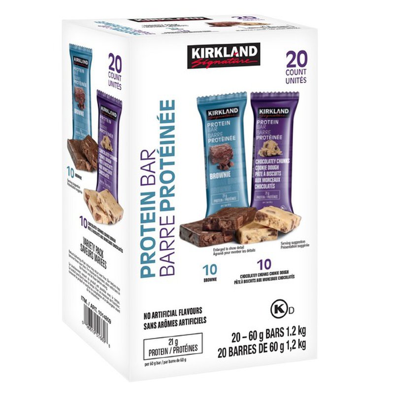 Kirkland Signature Chocolate Peanut Butter Energy Protein Bars 20 ct巧克力花生酱能量蛋白棒