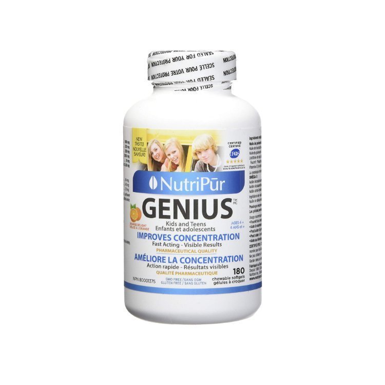 Nutripur Genius Kids and Teens 学霸片 儿童鱼油 健脑胶囊 180粒