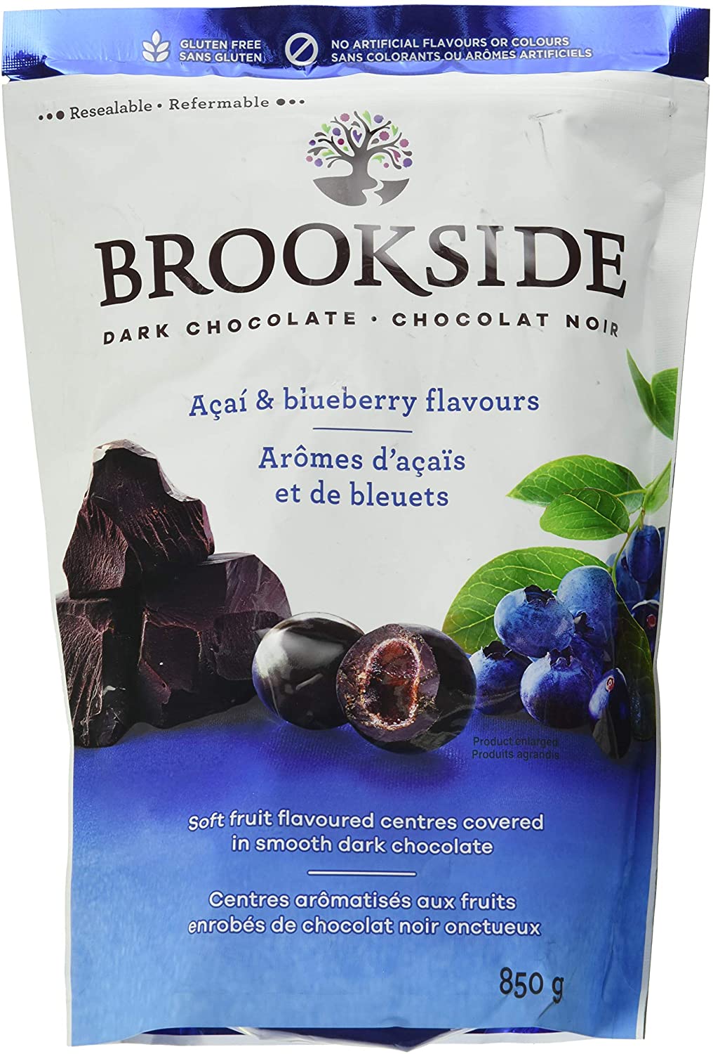 Brookside Chocolate acai & Blueberry 850 Grams 蓝莓夹心黑巧克力850g