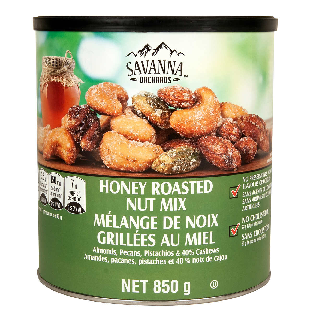 SAVANNA ORCHARDS HONEY ROASTED NUT MIX 蜂蜜烤混合坚果  850g