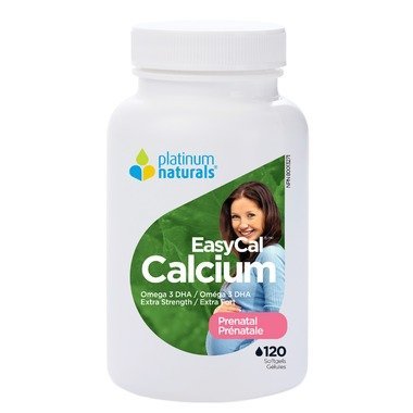 platinum naturals prenatal easycal calcium 120 softgels 孕妇钙片 120粒