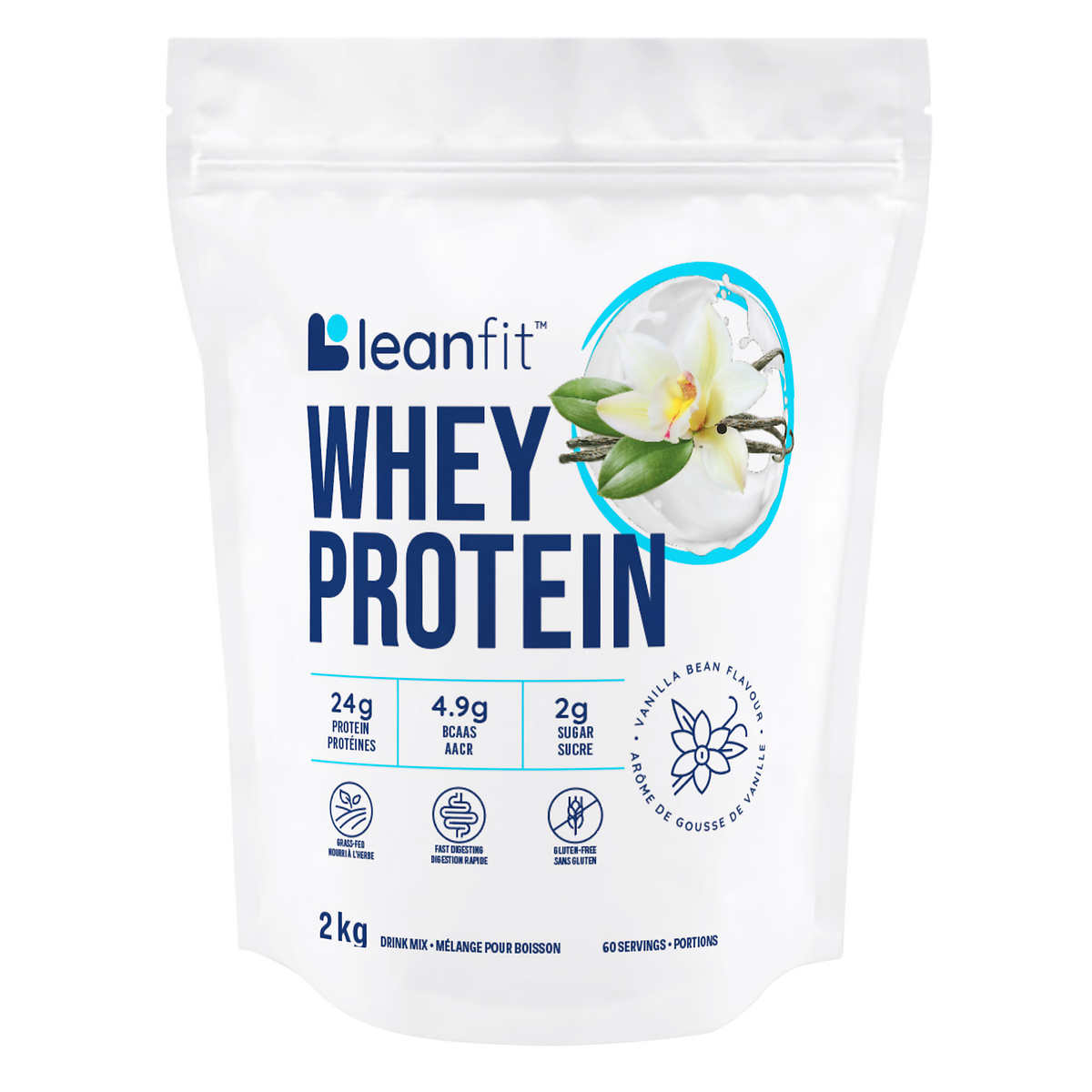 LeanFit Whey Protein 乳清蛋白粉 2kg 香草/巧克力