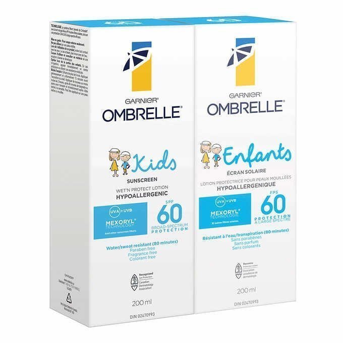 OMBRELLE 卡尼尔 儿童防晒 spf60 200ml*2瓶