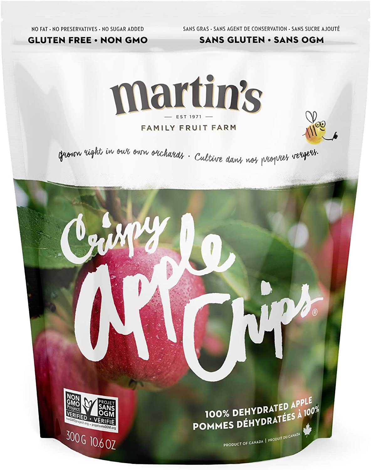 Martin’s Crispy Apple Chips – 300g 百分百纯天然苹果干