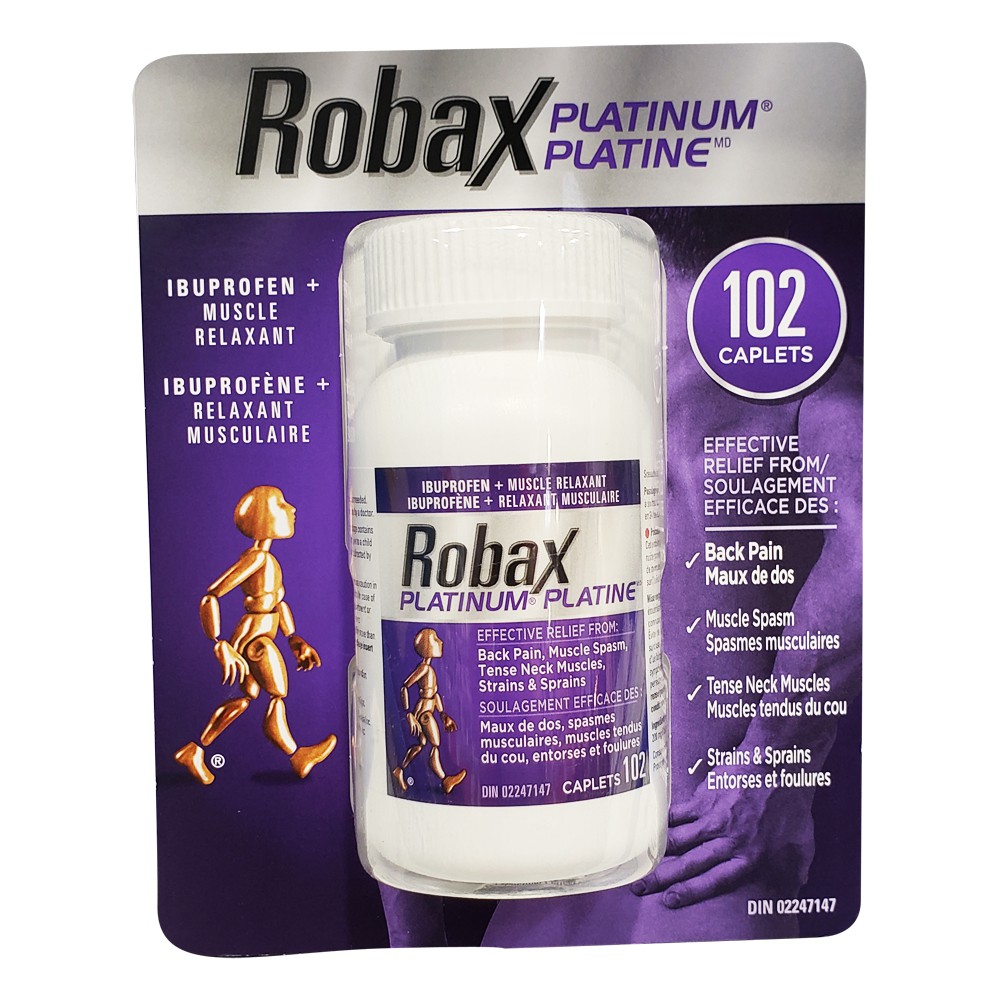 Robax Platinum 102粒 白金布洛芬肌肉止疼药