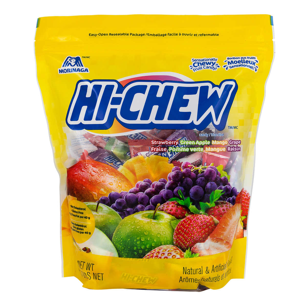 HI-CHEW嗨啾软糖综合水果果汁软糖喜糖500G