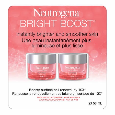 Neutrogena Bright Boost Gel Cream 露得清亮白面部保湿霜   2x50ml