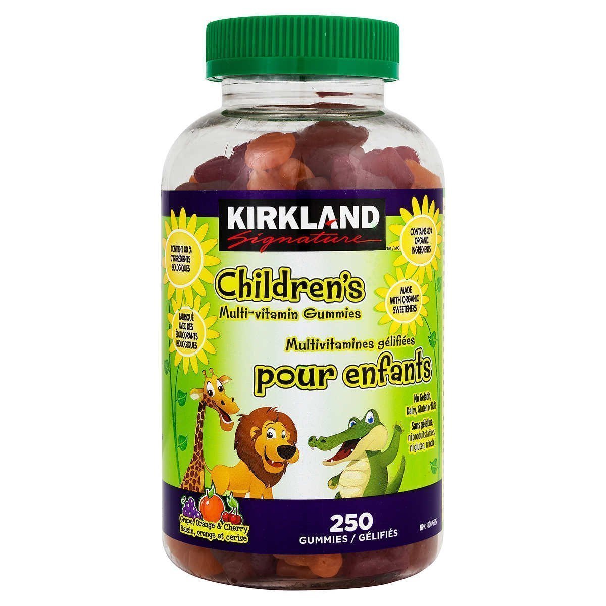 kirkland 儿童多维复合维生素矿物质软糖 250粒