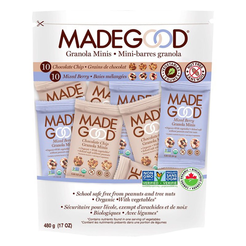 Made Good Granola Minis 迷你麦片能量棒 20 x 24 g