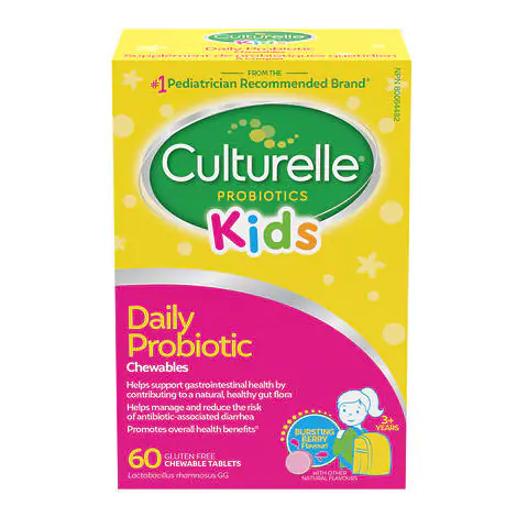 Culturelle Kids Daily Probiotic 60 Chewable Tablets 康萃乐儿童益生菌咀嚼片 60粒装