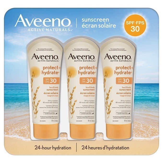 Aveeno燕麦保湿防晒霜SPF30 81ml*3支
