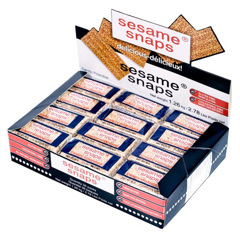 Sesame Snaps Sesame Snack Bar 36 x 35 g芝麻条