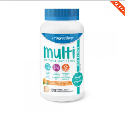 Progressive MulitVitamins For Kids – 120 儿童多种复合维生素咀嚼片120粒