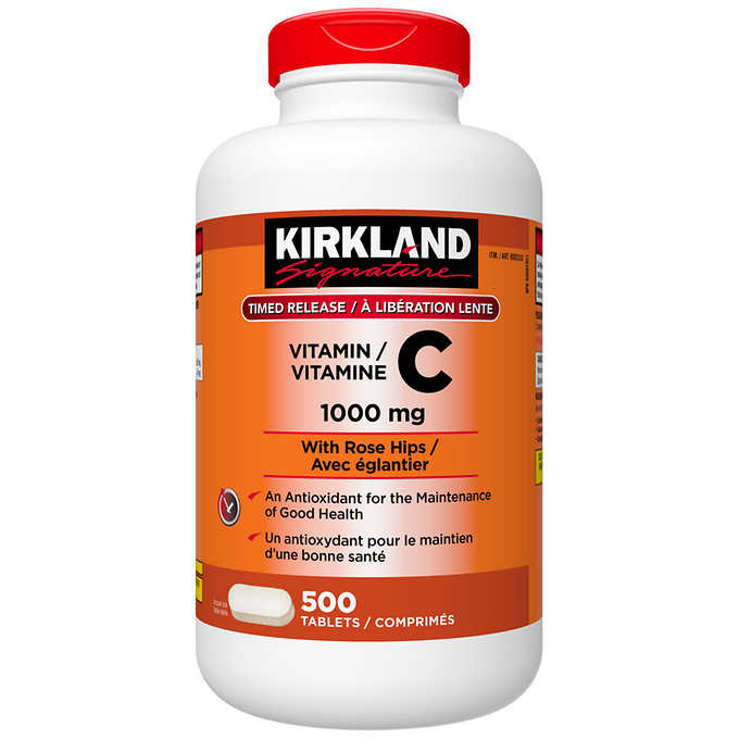 Kirkland Signature Vitamin C 1000 mg 柯克兰维生素C 1000mg*500片