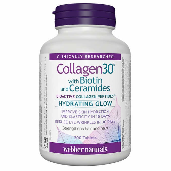 webber naturals伟博胶原蛋白30含生物素 200片