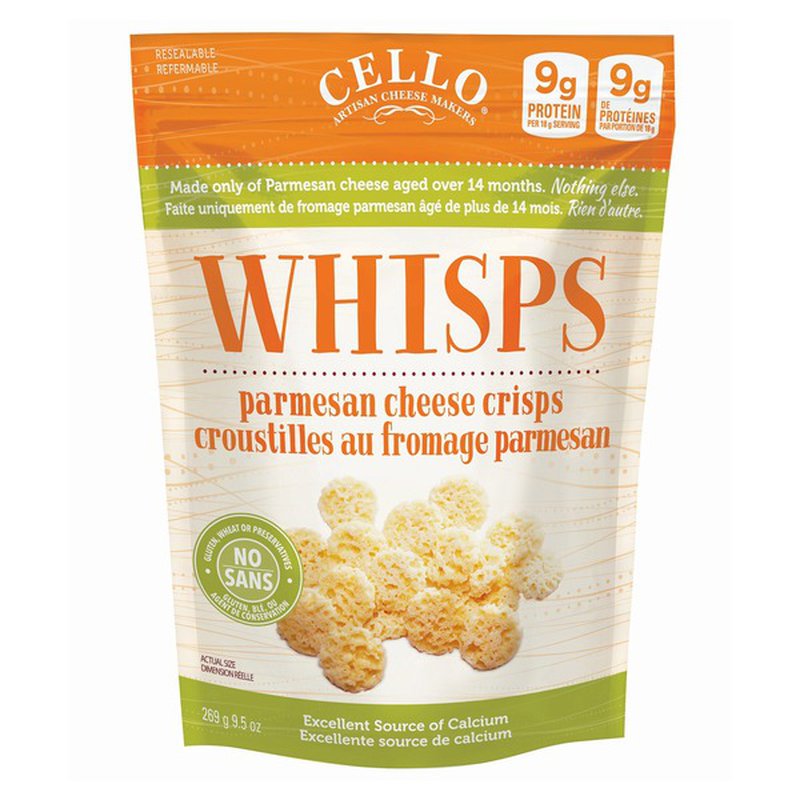 Cello Whisps Parmesan Crisps 269 g 帕尔马脆片