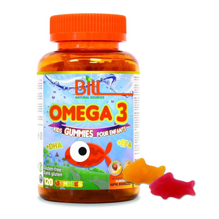 BILL® Omega-3 EPA+ DHA for Kids 120 Gummies 比尔儿童鱼油软糖120粒