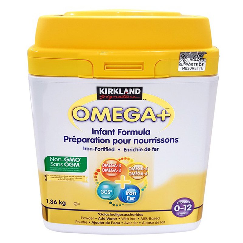 Kirkland Signature Omega & Infant Formula 1.36KG 柯克兰Oemga强化婴儿奶粉适合0-12月