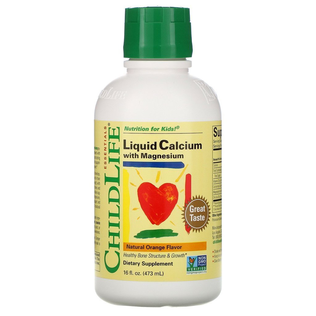 ChildLife童年时光液体钙 钙镁锌D 天然橙味 473ml