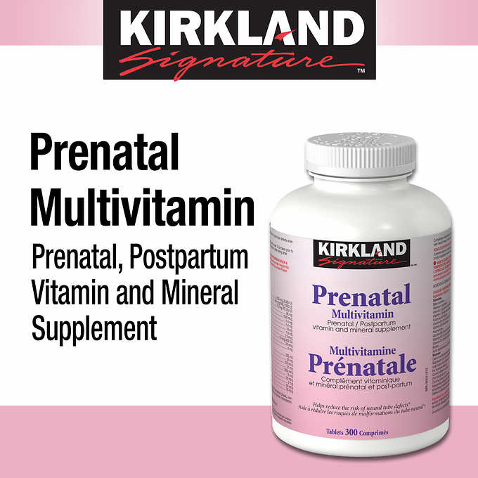 Kirkland Prenatal孕妇哺乳期叶酸综复合维生素300粒