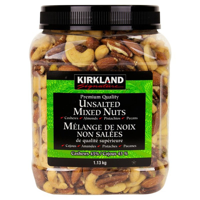 Kirkland Signature Unsalted Mixed Nuts 1.13 kg柯克兰无盐混合坚果
