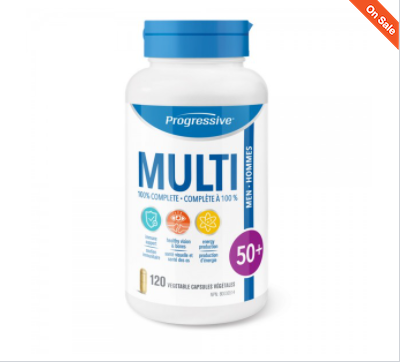 Progressive MultiVitamins For Men 50+ 50岁以上中老年男性复合维生素120粒