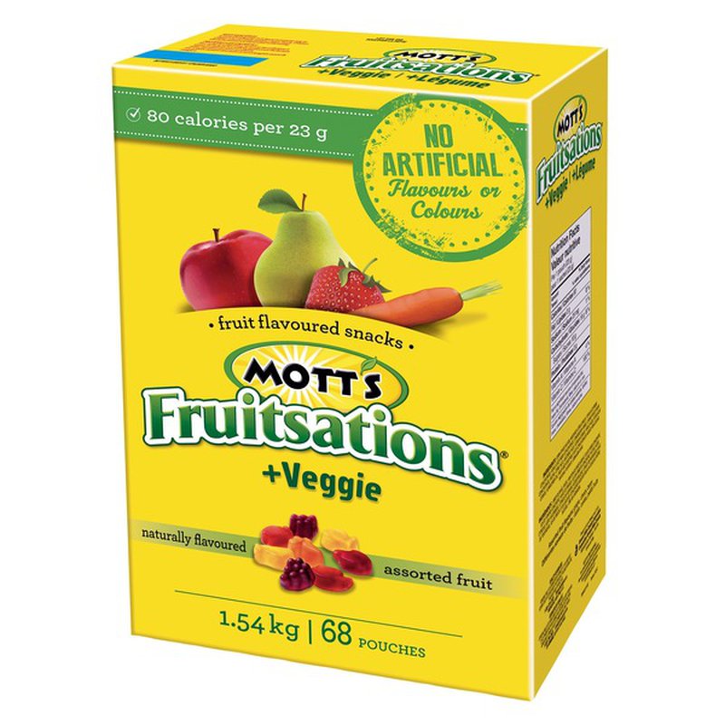 Mott’s Fruitsations Assorted Fruit Shapes Snacks 68 x 22.6 g 水果软糖