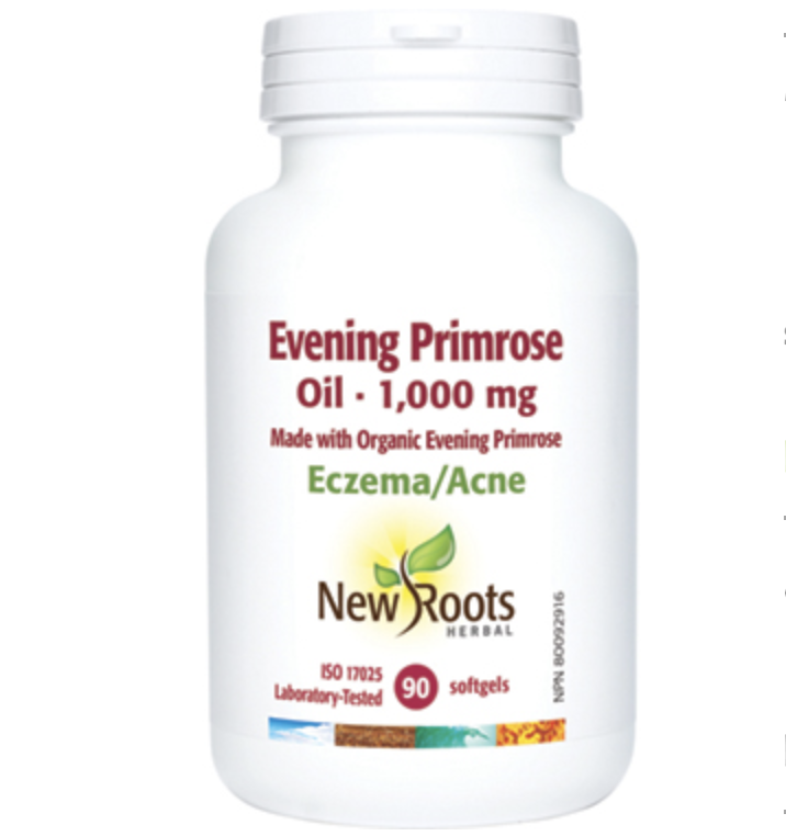 New Roots Organic Evening Primrose Oil 1000 有机月见草胶囊(1000毫克）90粒
