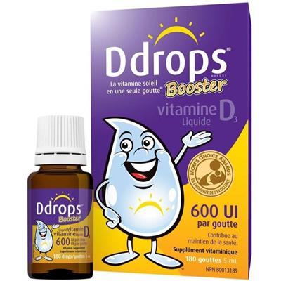 Ddrops 宝宝儿童维生素D3滴剂 儿童vd3 钙吸收搭档 一岁以上 600IU 5ml
