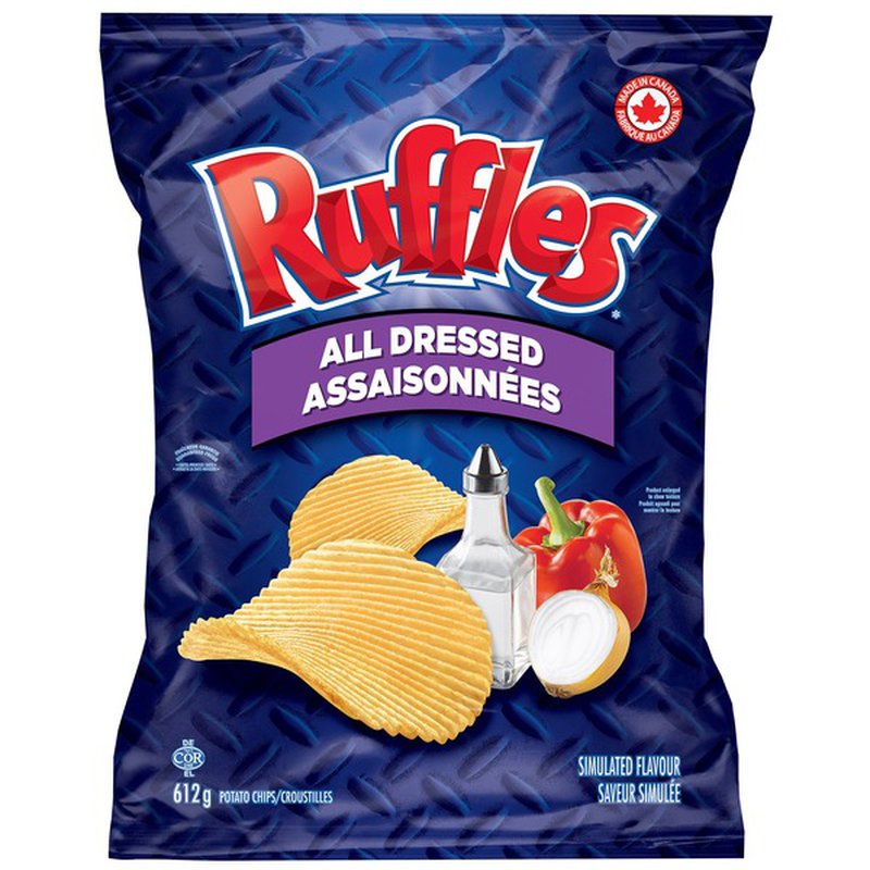 Ruffles All Dressed Flavored Potato Chips 612 g 咸味青椒薯片