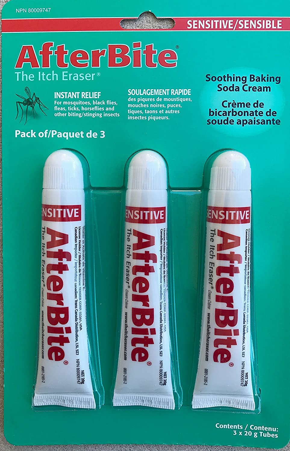 afterbite 蚊虫叮咬止痒膏3支装 【$15包邮】