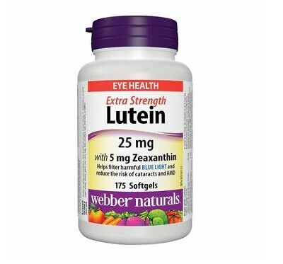 webber Naturals  Lutein 25 mg with 5mg of Zeaxanthin 伟博叶黄素 25mg*175粒