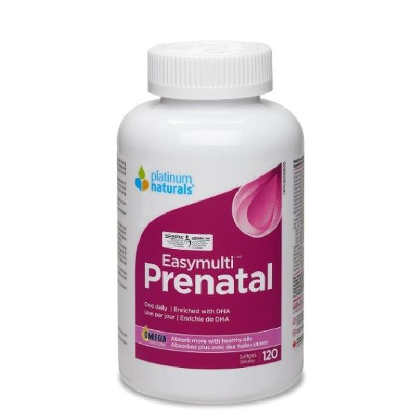 Platinum Naturals Easymulti Prenatal 120 Softgels 孕妇多种维生素120粒