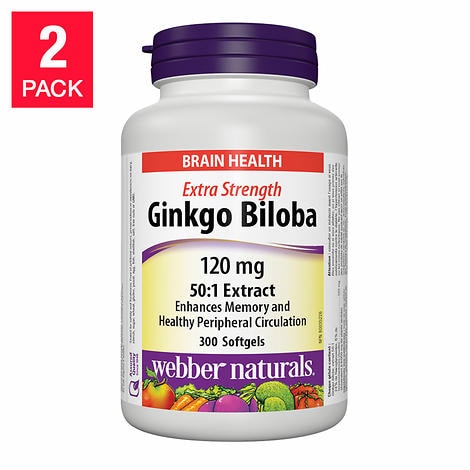 Ginkgo Biloba银杏叶精华胶囊 增加记忆力预防老年痴呆（300粒）