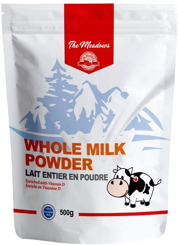 The Meadows 全脂奶粉，不含 rBGH 和 rBST，不含抗生素，加拿大生产 500g