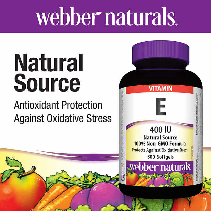 Webber Naturals 伟博天然维E 维生素E软胶囊 400IU 300粒