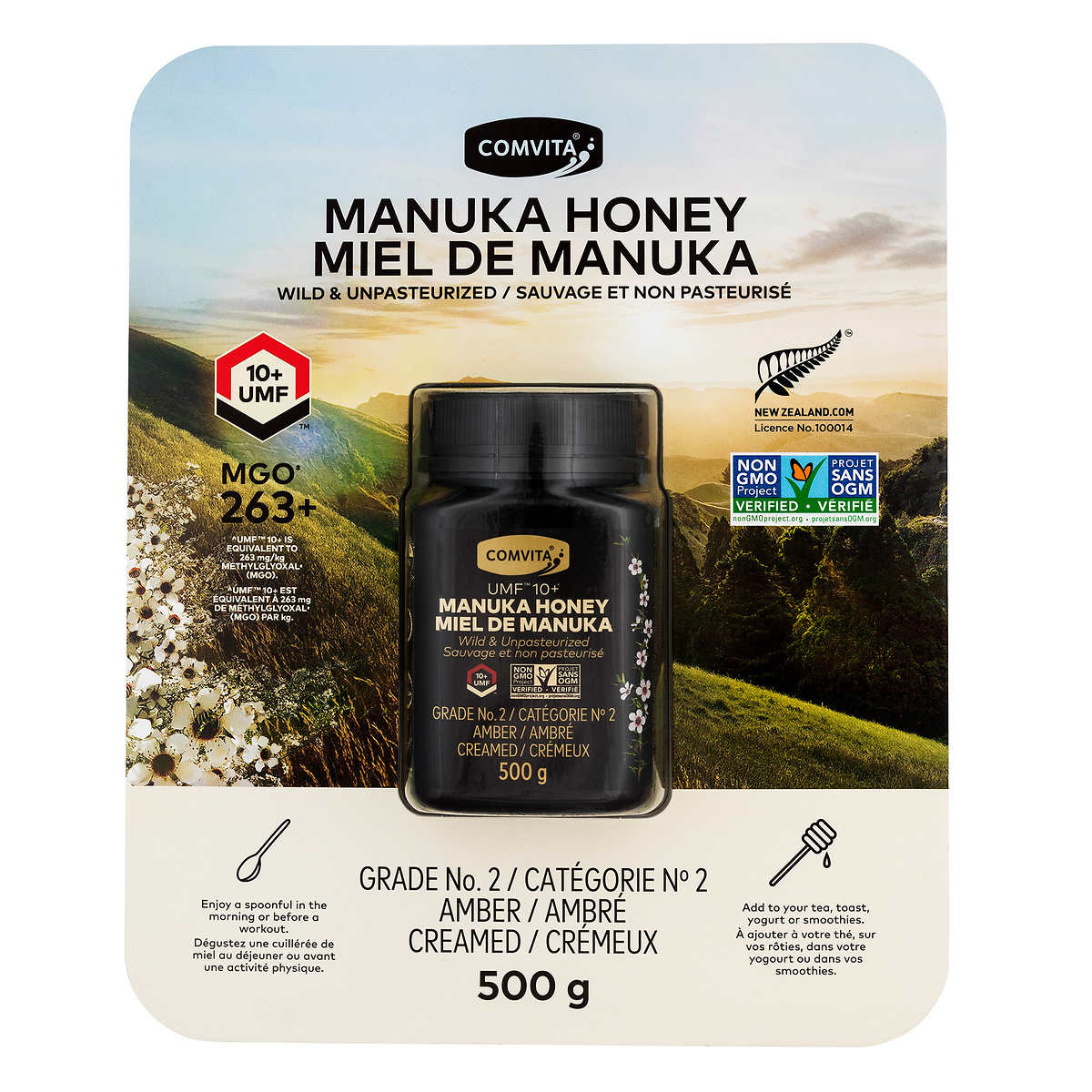 Comvita UMF 10+ Manuka Honey 17.6 oz 麦卢卡蜂蜜 500g
