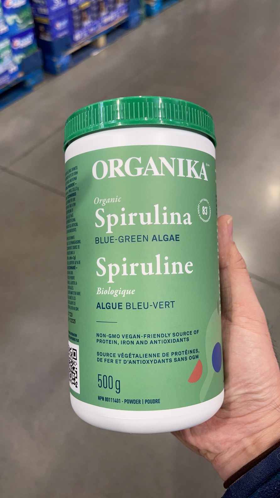 Organika Spirulina Powder 天然有机螺旋藻粉 500g