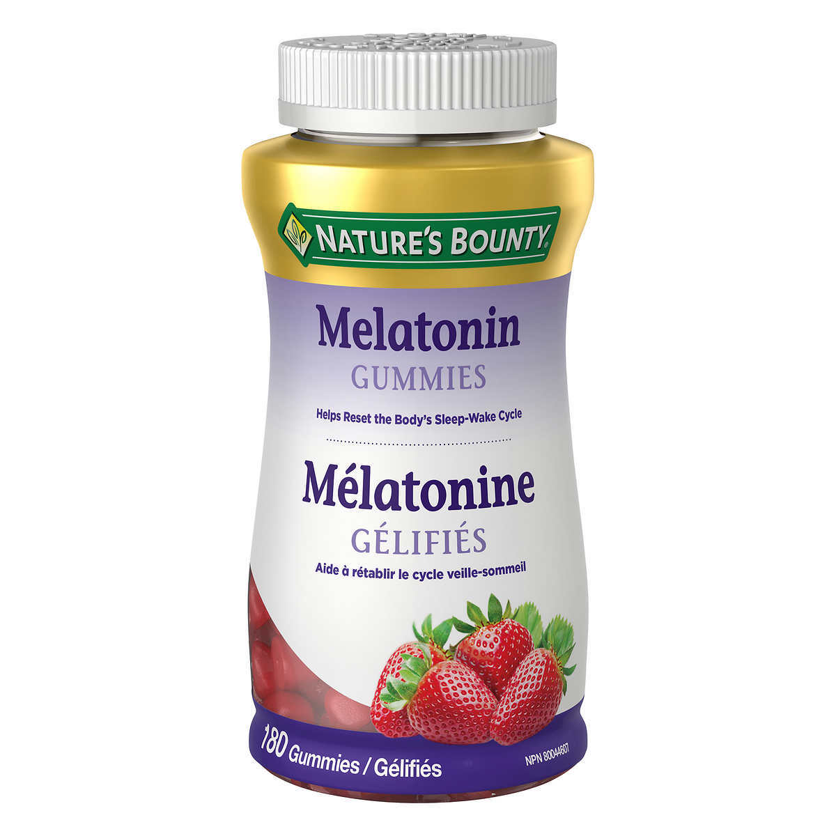 Nature’s Bounty  Melatonin 自然之宝 褪黑素软糖（草莓味）180粒装