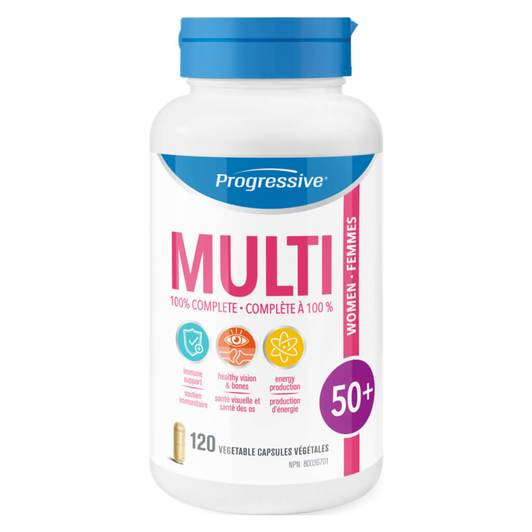 Progressive MultiVitamins For Women 50+ 50以上中老年女性复合维生素胶囊120粒